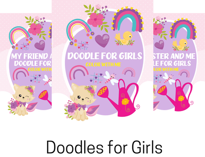 Doodle for girls coloring book