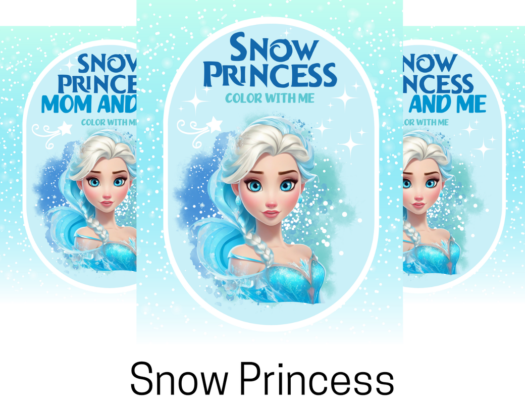 Snow ice princess coloring book
