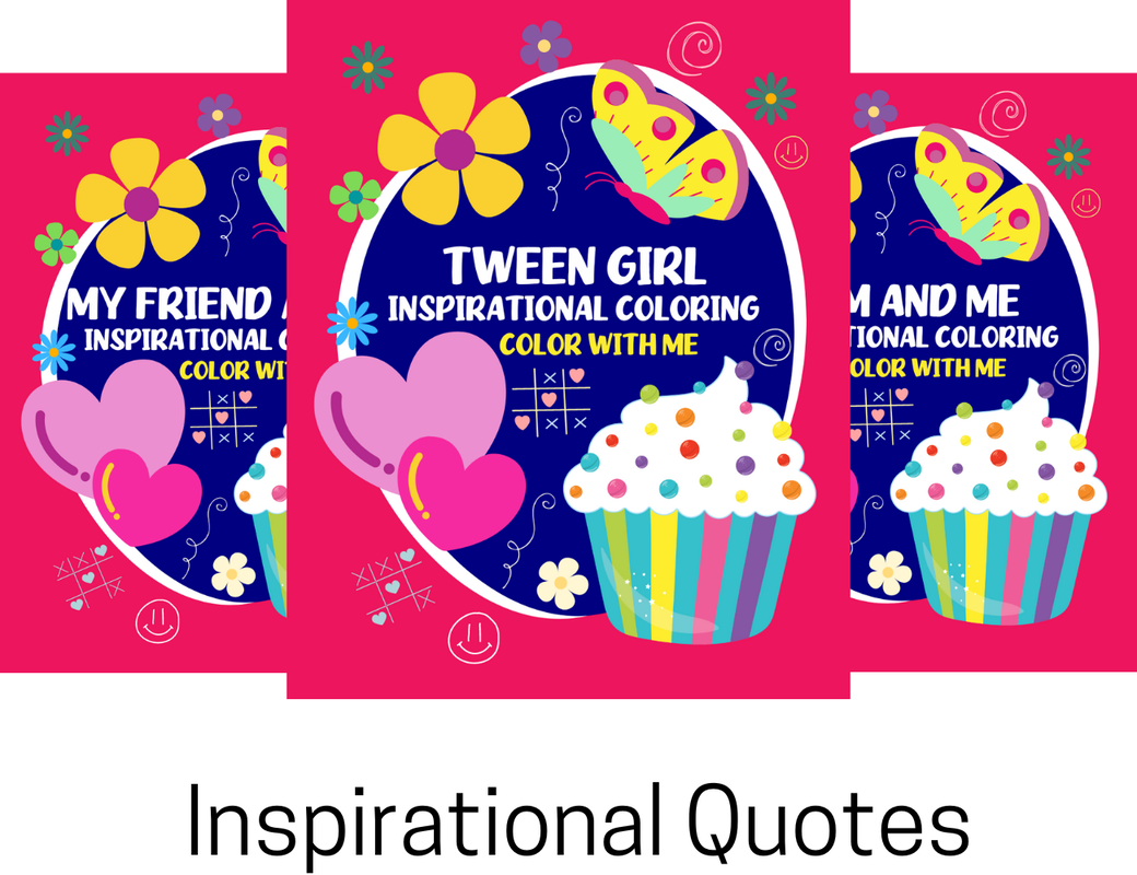 Inspirational quotes coloring book